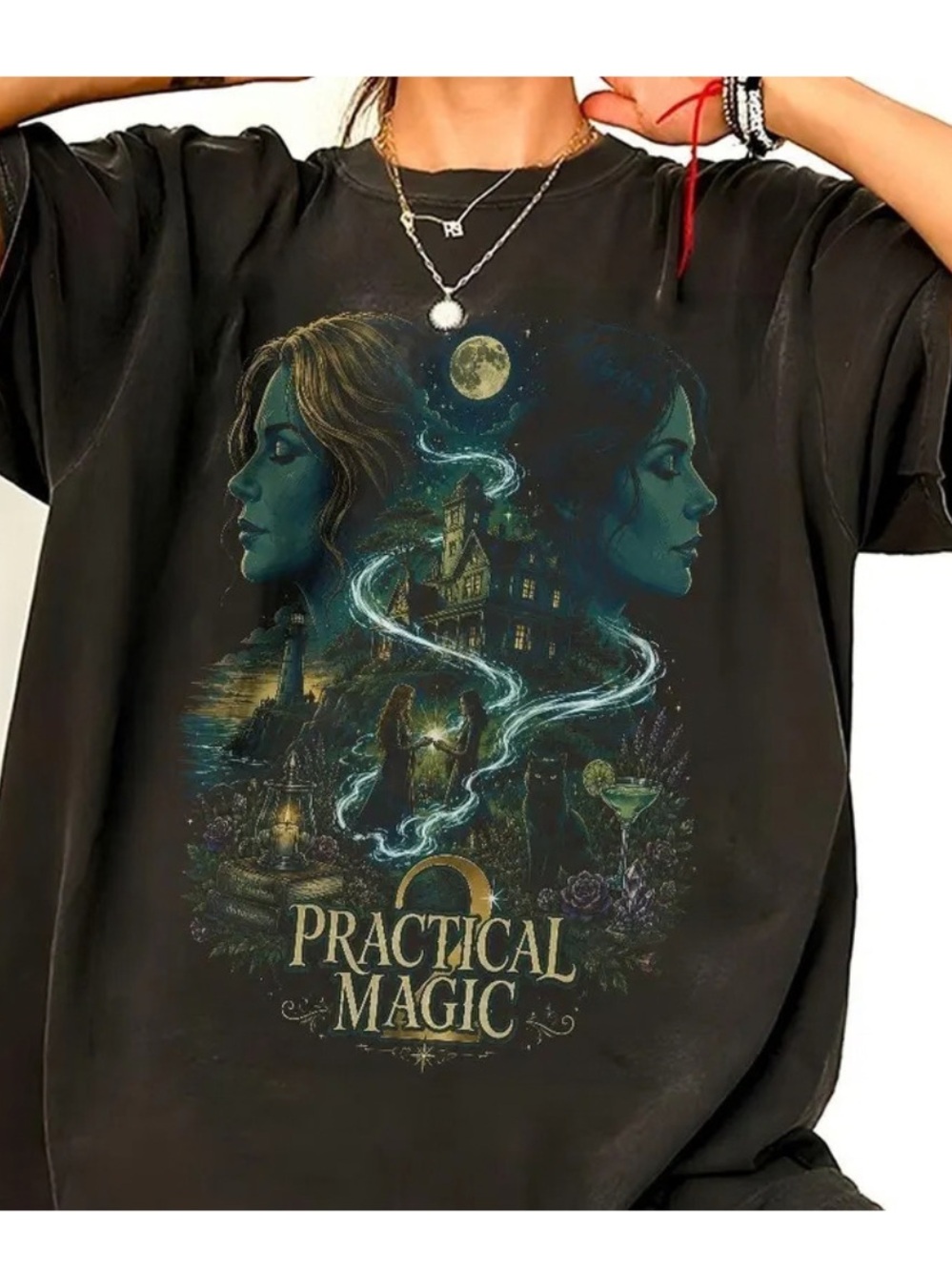 Comfort Colors Black Practical Magic Graphic Tee